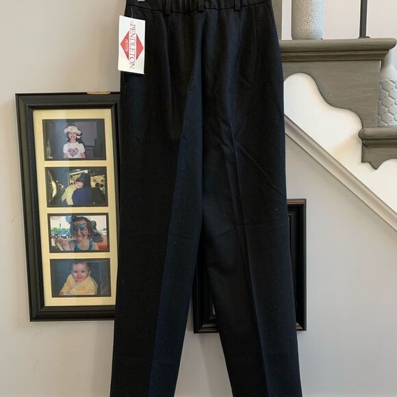 Pendleton Vintage Black Wool Pleated Front Pants sz 8 NWT - Picture 4 of 5